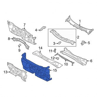 New OEM Inner Cowl Insulator Fits, 2014-2019 Ford Fiesta - Part # D2BZ5801670C