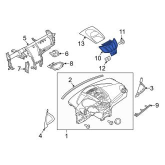 New OEM Instrument Panel Bezel Fits, 2012-2013 Ford Fiesta - Part # CE8Z5404302AB