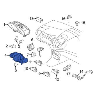 New OEM HVAC Temperature Control Panel Fits, 2014 Ford Fiesta - Part # D2BZ18549A