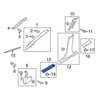 New OEM Front Left Door Sill Plate Fits, 2019 Ford Fiesta - Part # K2BZ5813209A