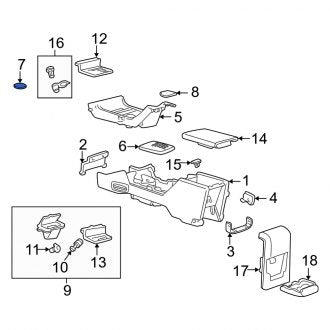 New OEM Center Console Mat Fits, 2002-2005 Mercury Mountaineer - Part # 1L2Z78045G34AAA