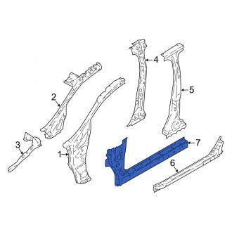 New OEM Left Inner Rocker Panel Fits, 2018-2021 Ford EcoSport - Part # GN1Z7402039F
