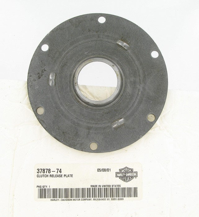 New OEM Genuine Harley-Davidson Clutch Release Plate, 37878-74