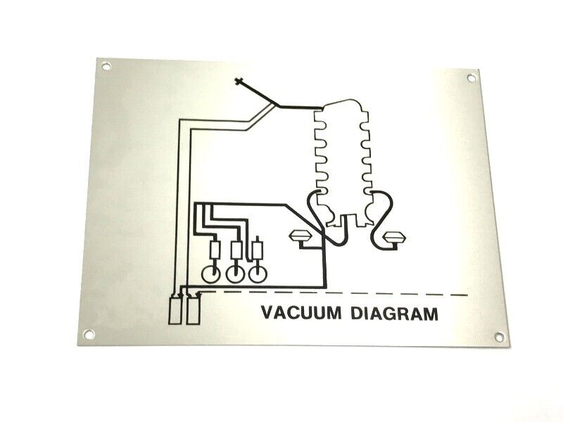 New OEM 1978-1989 Lamborghini Countach Vehicle Vacuum Hose Routing Chassis Plate