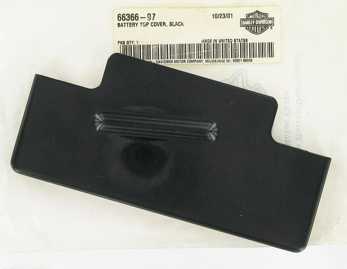 New OEM Genuine Harley-Davidson Battery Top Cover Black, 66366-97
