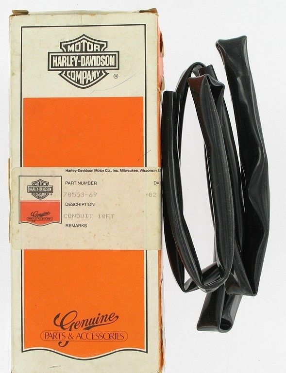 New OEM Genuine Harley-Davidson Conduit 7 16" I.D. Black Vinyl, 70553-69