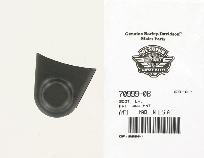 New OEM Genuine Harley-Davidson Boot Left Front Tank Mount, 70999-08