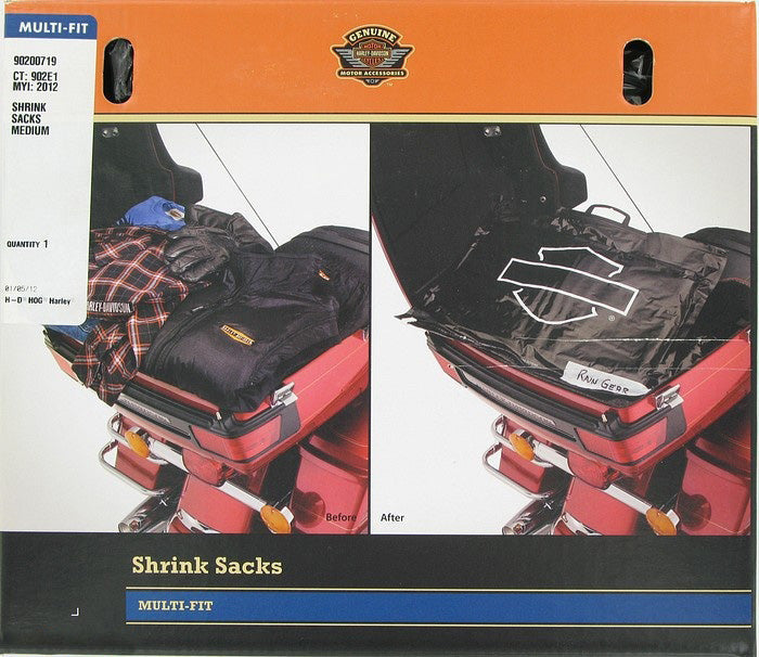 New OEM Genuine Harley-Davidson Shrink Sacks Medium, 90200719