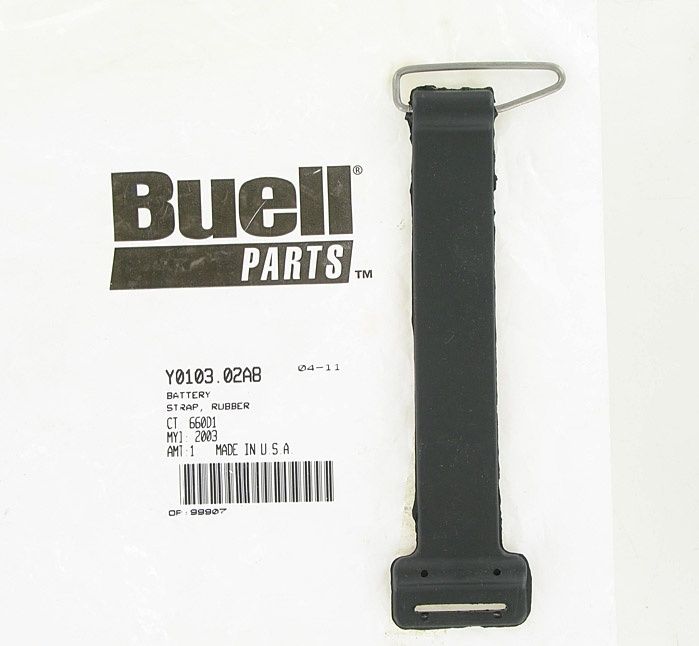 New OEM Genuine Harley-Davidson Battery Strap Rubber, Y0103.02A8