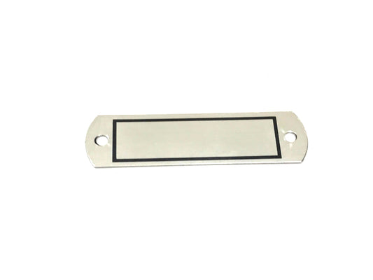 New OEM 1985-1989 Lamborghini Countach Dash Chassis ID Plate, Part # 006107293