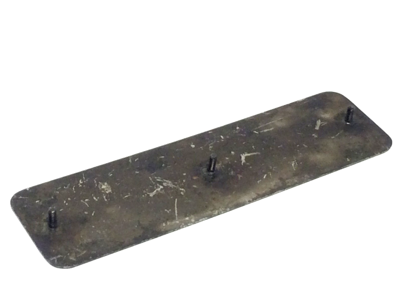 New OEM 1965-1969 Lamborghini 350GT - 400GT Gas Pedal Carpet Stop Polished Plate, Part # 006414018