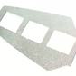 New OEM 1974-1989 Lamborghini Countach Left Rear Tail Light Lens Metal Backing Plate, Part # 007043003