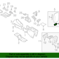 New OEM 2006-2010 Mercury Mountaineer Front Console Hinge, Part # 6L2Z-7806050-AA