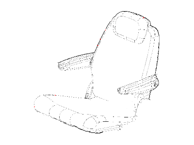New 2008-2009 Fits Chrysler Grand Caravan, Town & Country Rear Seat Cushion Cover - Part # 1HV061D5AA