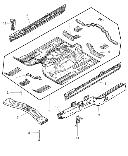 New 2002-2008 Fits Chrysler Liberty Stud - Part # 6507033AA