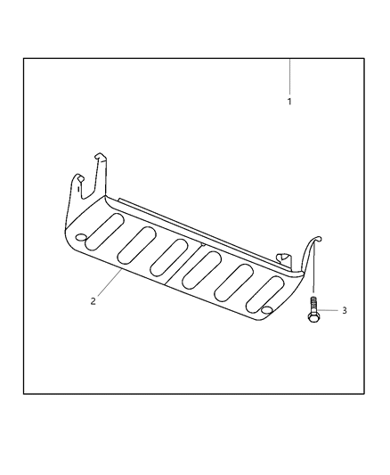 New Fits Chrysler Skid Front Plate Package - Part # 82208305