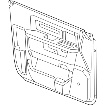 New 2018 Fits Chrysler 1500 Panel-Front Door Trim - Part # 6QD101U7AA