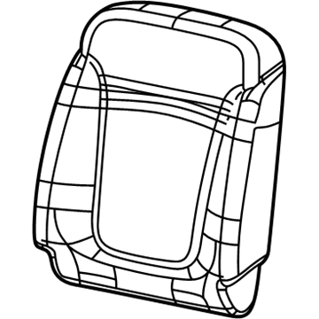 New 2018-2019 Fits Chrysler Caliber, Compass, Patriot Front Seat Back Cover - Part # 6GB51DX9AB