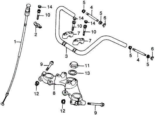 Bracket, Choke Cable