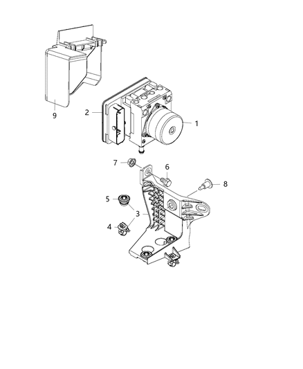 New 2019 Fits Chrysler Renegade Abs Hydraulic Assembly - Part # 68439749AA