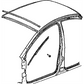 New OEM Genuine Plymouth, Front Upper Windshield Molding - Part # 5288571AB
