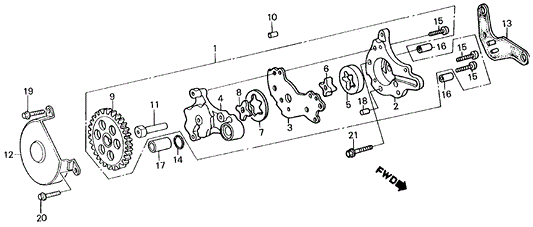 Rotor, Oil Pump (Outer)