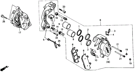 Pad, Fr. (See Kit P/N--End Of Block)