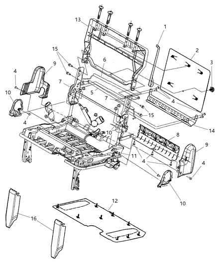 New 2008-2010 Fits Chrysler Grand Caravan, Town & Country Cover-Recliner Seat - Part # 1AL971T1AA