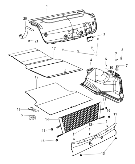 Carpet Trunk Full Length Trunk Floor Mat