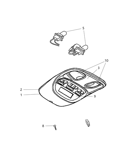 Housing Overhead Console