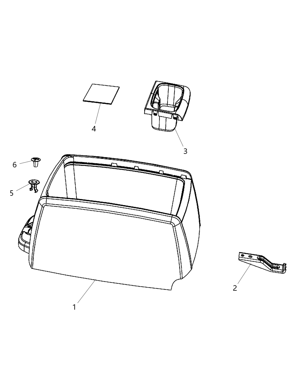 Cupholder Console Mounted