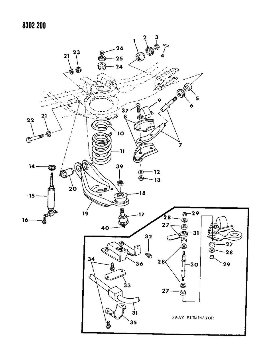 Shaft, Sway Eliminator
