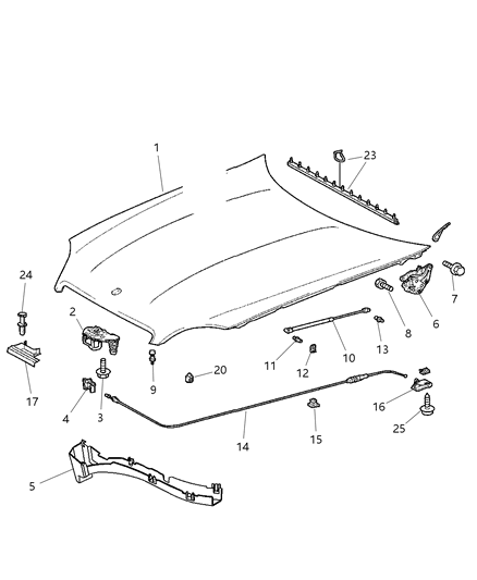 Plate Hood Lock