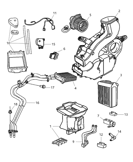 Seal Kit A/C And Heater Unit