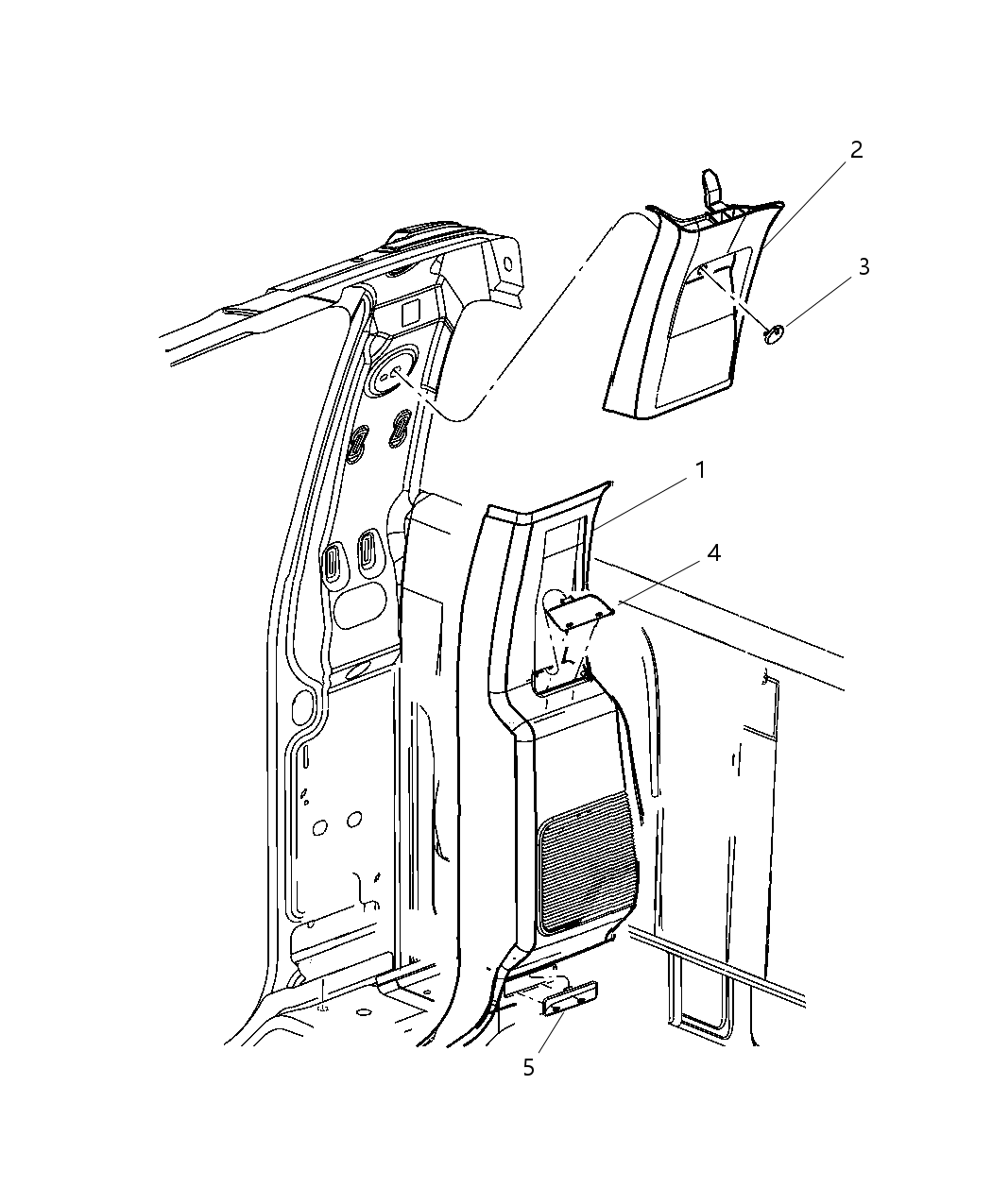 Molding C Pillar