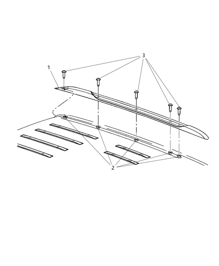 New 2016-2017 Fits Chrysler Grand Cherokee Rail-Roof - Part # 68274551AB