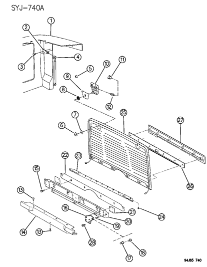 Mopar - Fits Chrysler Screw Pan Hd Adh Dog 10 24 # - Part # J4007387