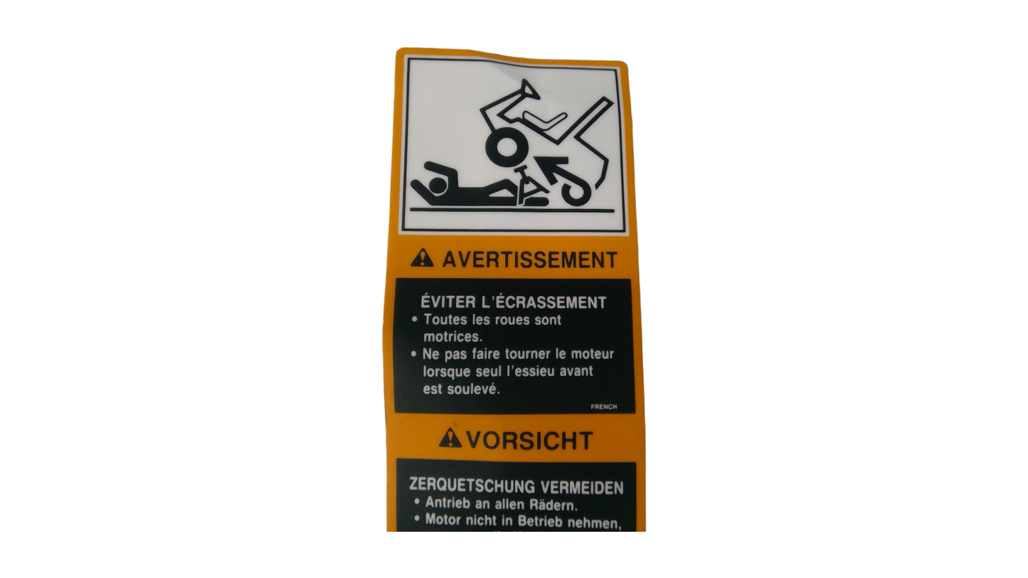 New OEM Genuine John Deere Label, Part # M117009