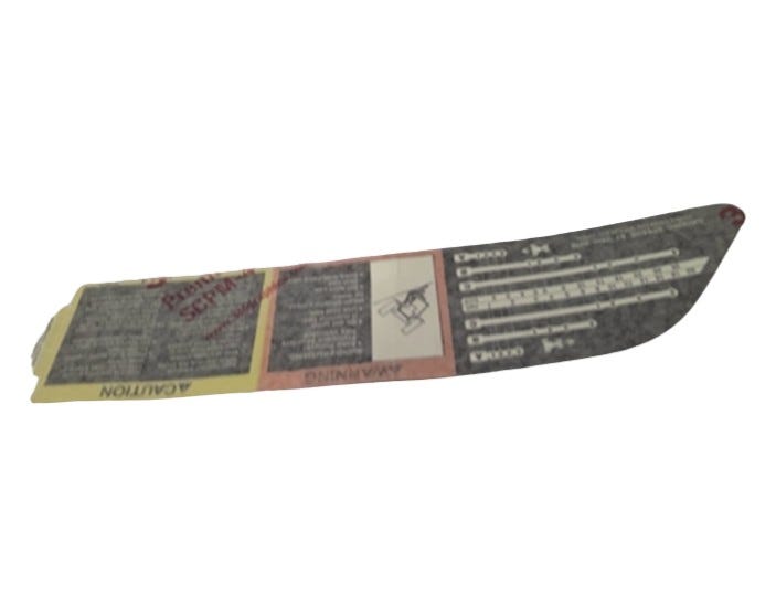 New OEM Genuine John Deere Safety Sign, Part # R130949