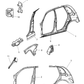 Retainer B Pillar Upper Door Impact Beam