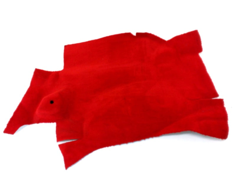 New OEM 1994-1996 Corvette Convertible Rear Passenger Side Trunk Carpet Torch Red, Part # 10238559