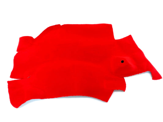 New OEM 1994-1996 Corvette Convertible Rear Driver's Side Trunk Carpet Torch Red, Part # 10238560