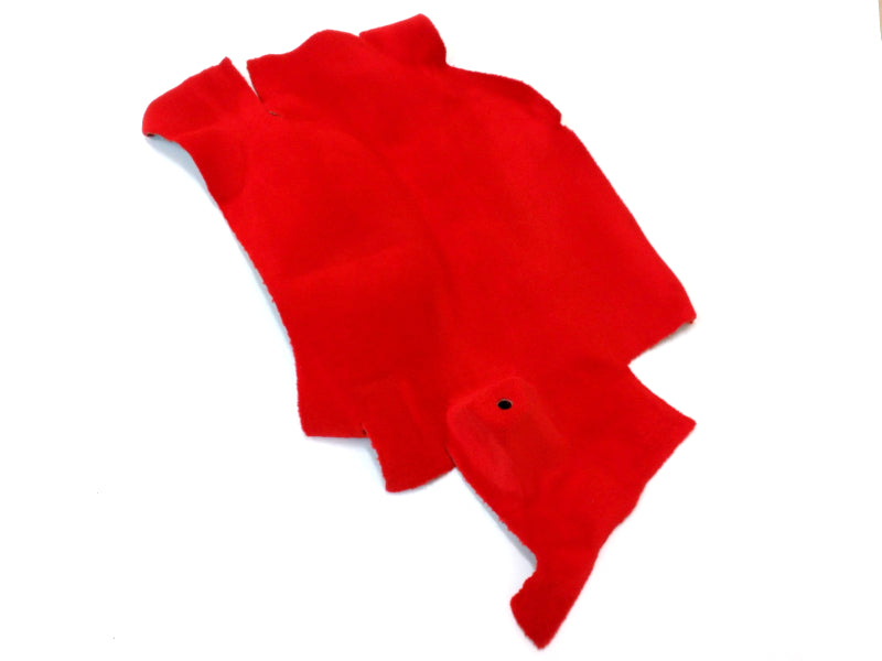 New OEM 1994-1996 Corvette Convertible Rear Driver's Side Trunk Carpet Torch Red, Part # 10238560