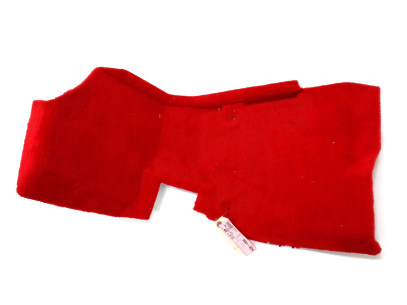 New OEM 1998-2004 Corvette Convertible Driver Carpet Rear Trim Panel Torch Red, Part # 10409433