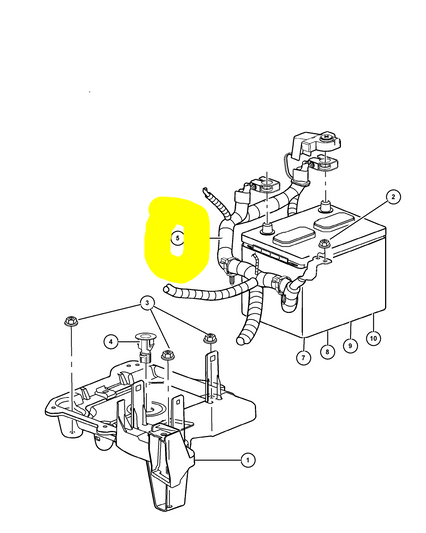 New 1994 For Jeep Liberty Alternator Battery Cable Harness Kit, Part # 56010479AF