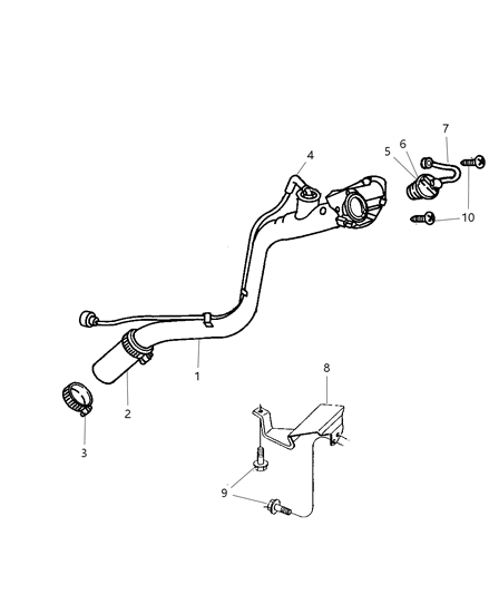 Hose Fuel Filler Tube