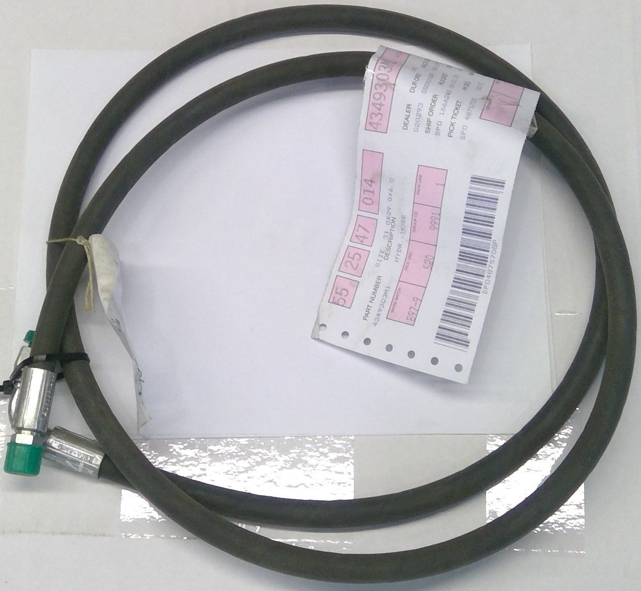 New OEM Genuine AGCO Hydr. Hose, Part # 4349303M1