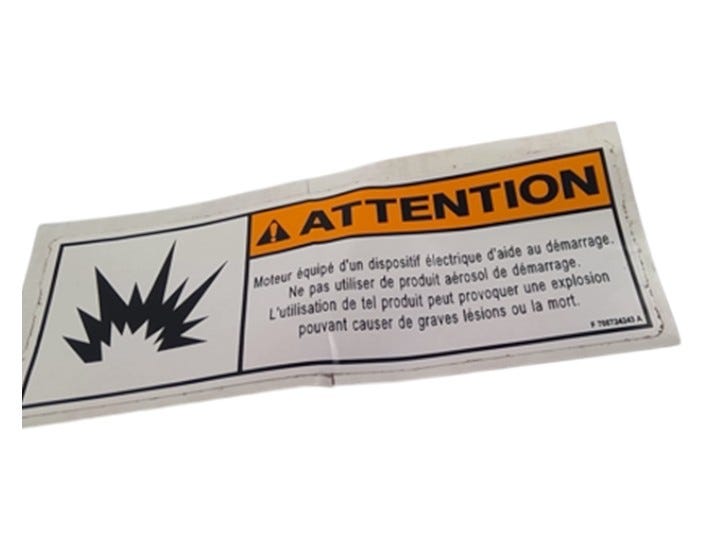 New OEM Genuine AGCO Decal, Part # 700724243