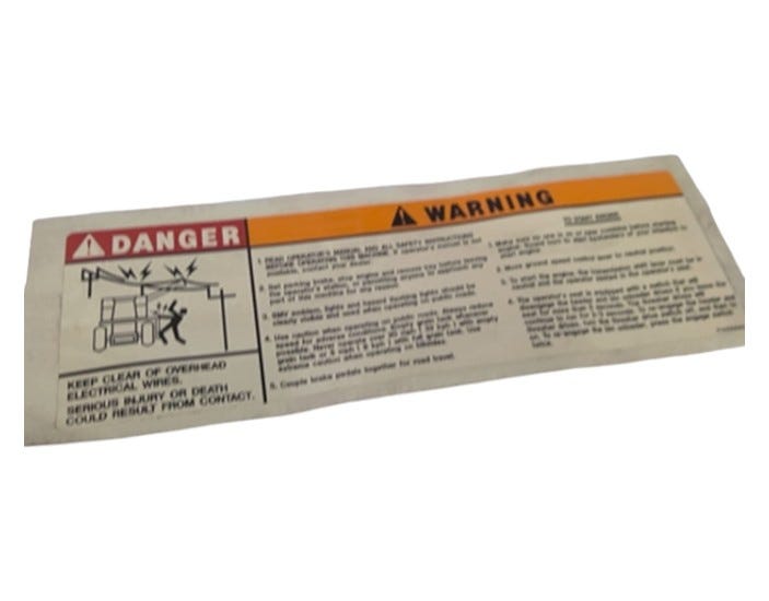 New OEM Genuine AGCO Decal, Part # 71386440