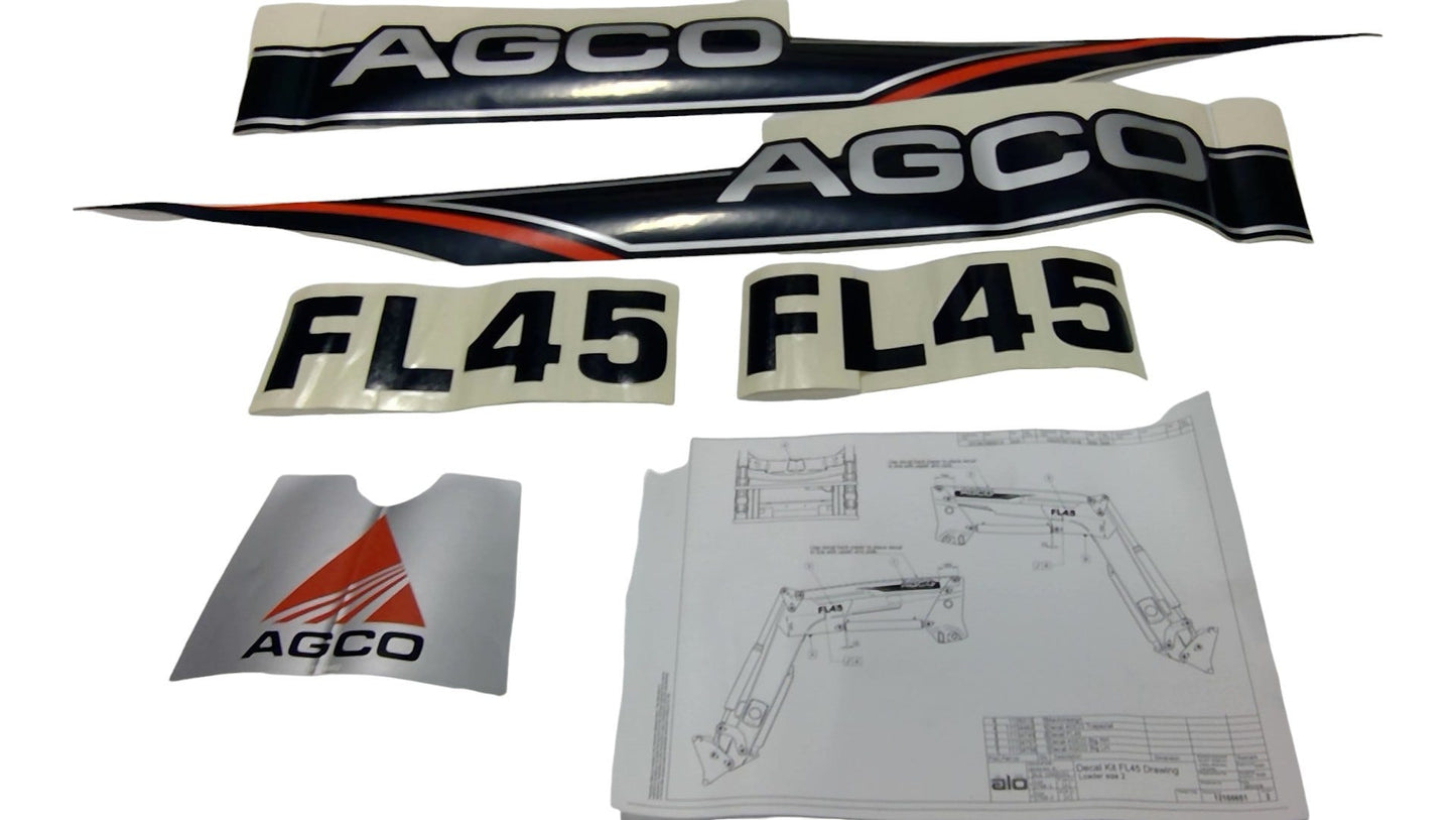 New OEM Genuine AGCO Kit Decal-Fl45, Part # AL4500220